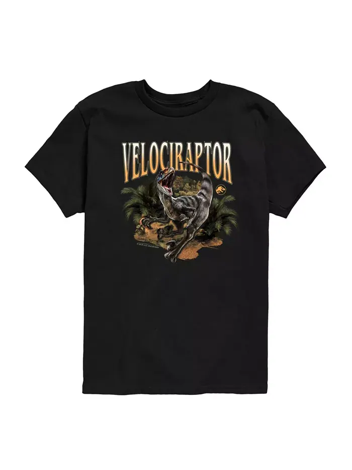 Футболка Big Boys Live Action Velociraptor Jurassic Park — черный