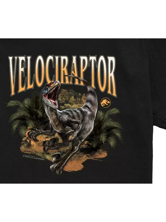 Футболка Big Boys Live Action Velociraptor Jurassic Park — изображение 3 из 3, черный