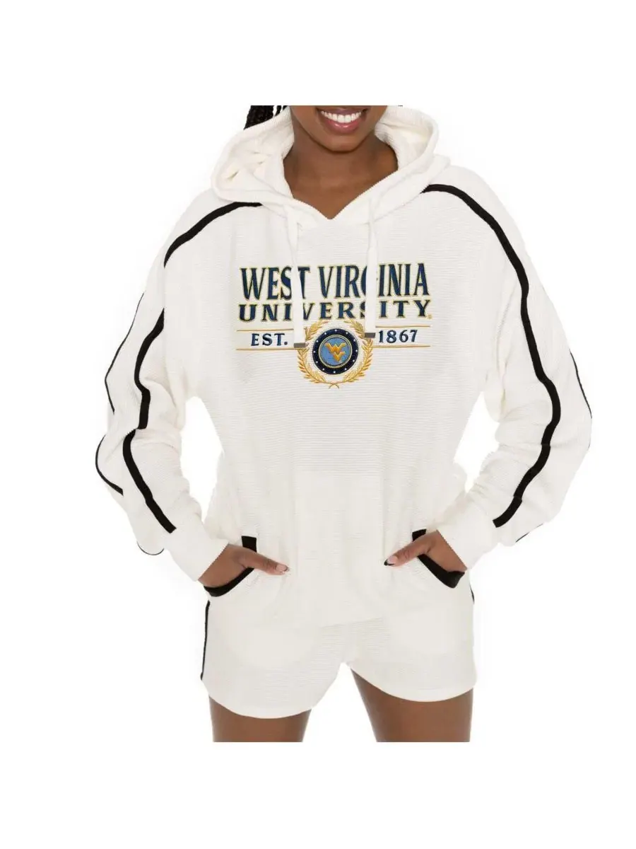 Комплект из худи и шорт West Virginia Mountaineers Down, Set, Go Gameday Couture — изображение 2 из 5, бежевый