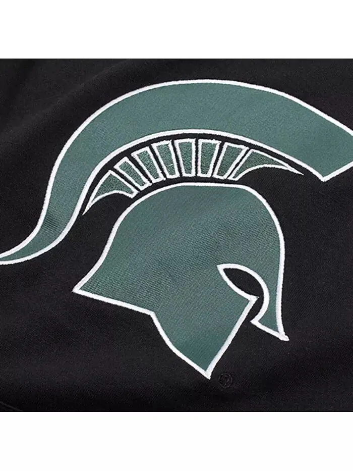 Пуловер с капюшоном и большим логотипом Big Boys Michigan State Spartans Stadium Athletic — изображение 2 из 3, зеленый