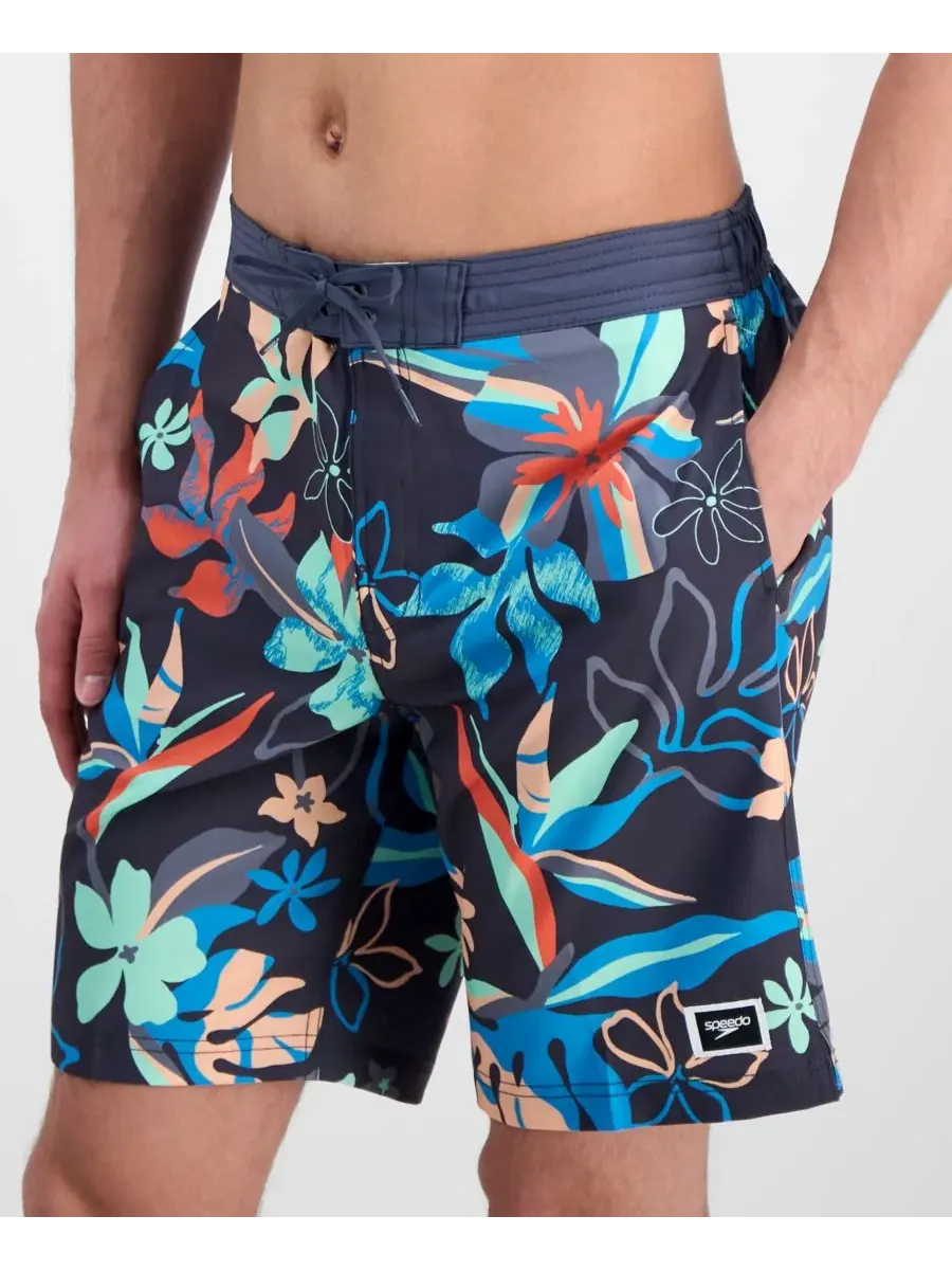 Мужские шорты для плавания Bondi Boardshorts длиной 9 дюймов Speedo — изображение 3 из 5, серый