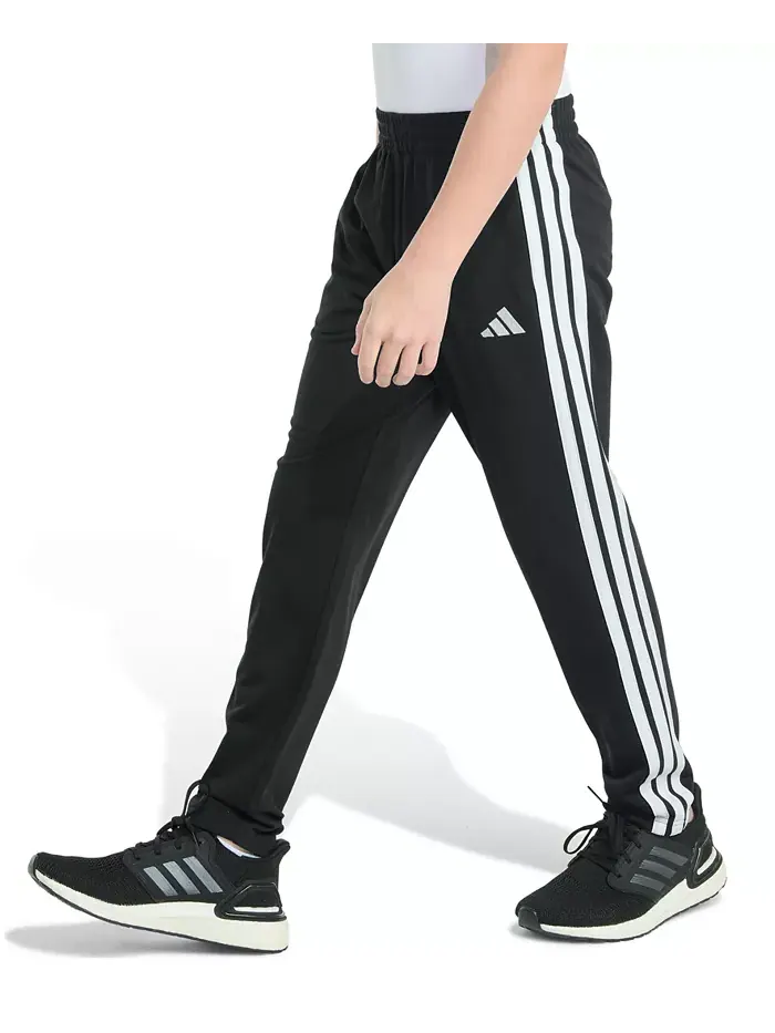 Брюки с эластичным поясом и зауженные для старших мальчиков Adidas — изображение 8 из 9, черный