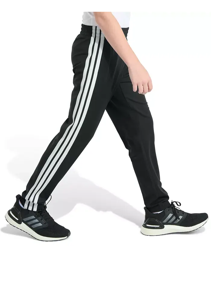 Брюки с эластичным поясом и зауженные для старших мальчиков Adidas — изображение 9 из 9, черный