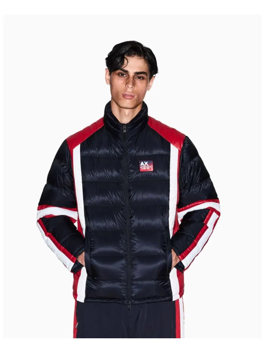 Мужская пуховая куртка с цветными блоками A|X Armani Exchange