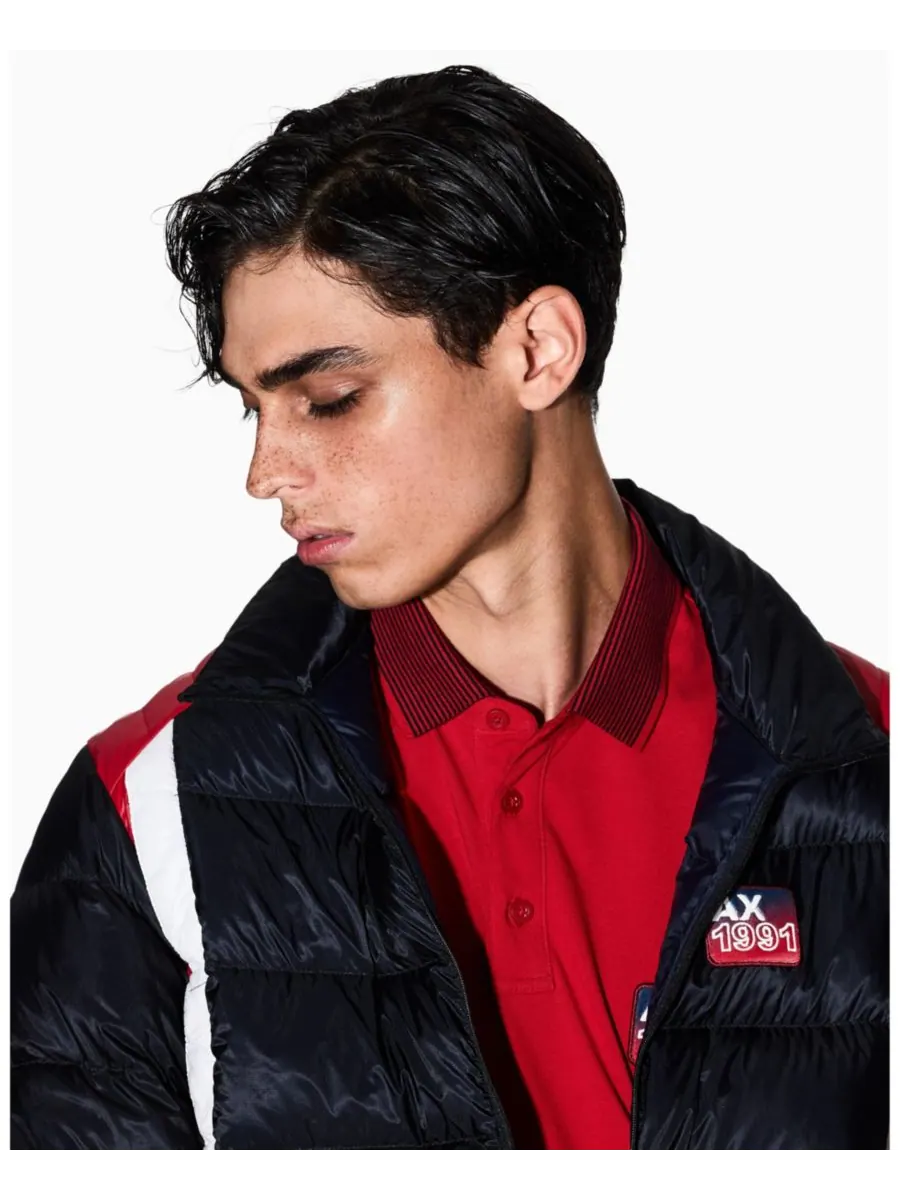 Мужская пуховая куртка с цветными блоками A|X Armani Exchange — изображение 4 из 5