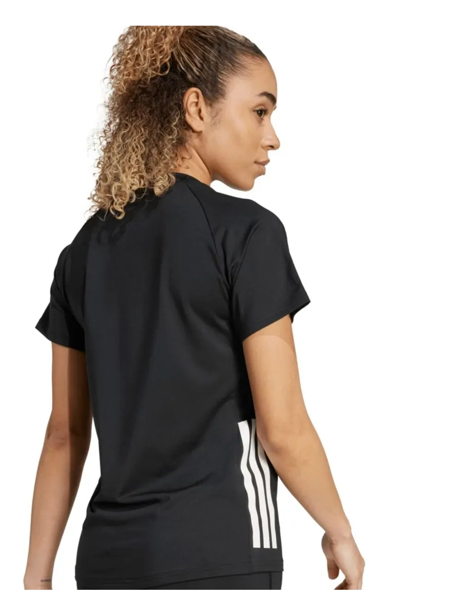Женская волейбольная футболка с коротким рукавом HILO для тренировок Adidas — изображение 3 из 4, черный