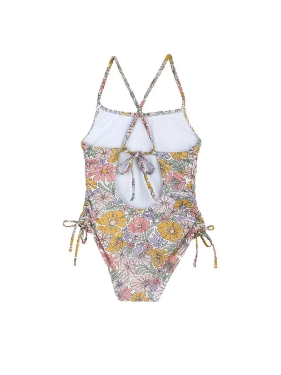 Купальник-слитник с перекрестными бретелями Soft Bloom Criss Cross Back Adjustable Gottex Kids — изображение 2 из 3, мульти