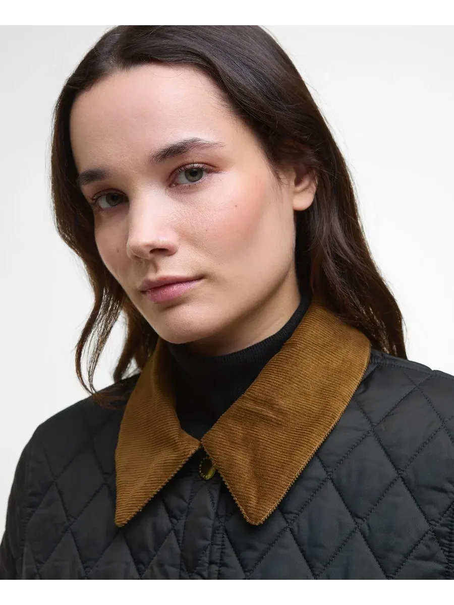 Укороченный стеганый жакет Liddesdale Barbour — изображение 4 из 5, черный
