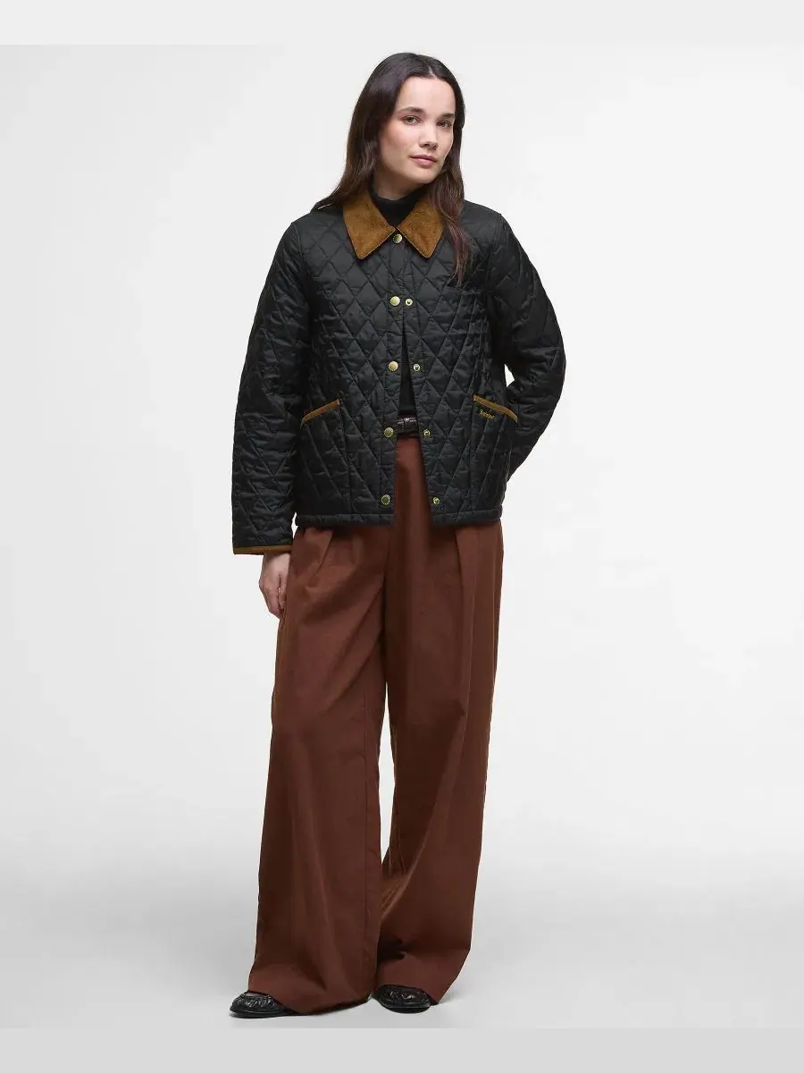 Укороченный стеганый жакет Liddesdale Barbour — изображение 5 из 5, черный
