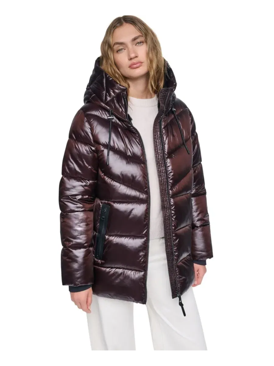 Женское пуховик с капюшоном Shine DKNY, Bitter