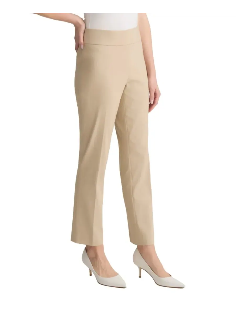 Брюки прямого кроя с заниженной талией, модель Ankle Pant Jones New York — изображение 2 из 3, прозрачный