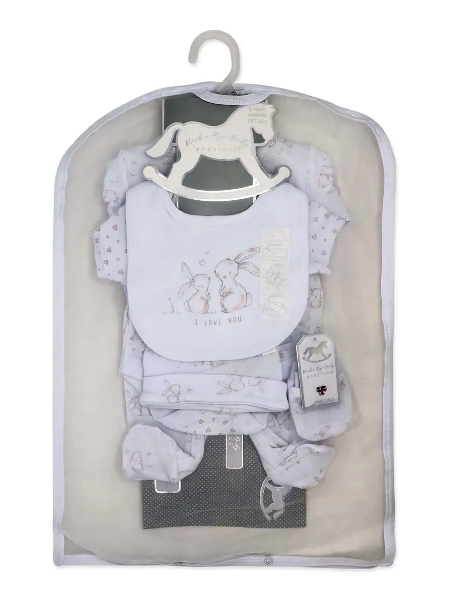 Набор для новорожденной девочки, 7 предметов Rock-A-Bye Baby Boutique — изображение 8 из 8, белый