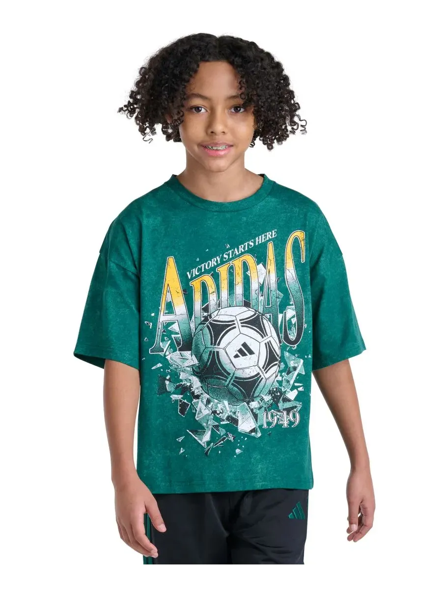 Футболка с принтом Soccer Short-Sleeve adidas