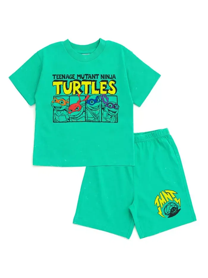 Комплект: футболка и шорты из френч терри TEENAGE MUTANT NINJA TURTLES