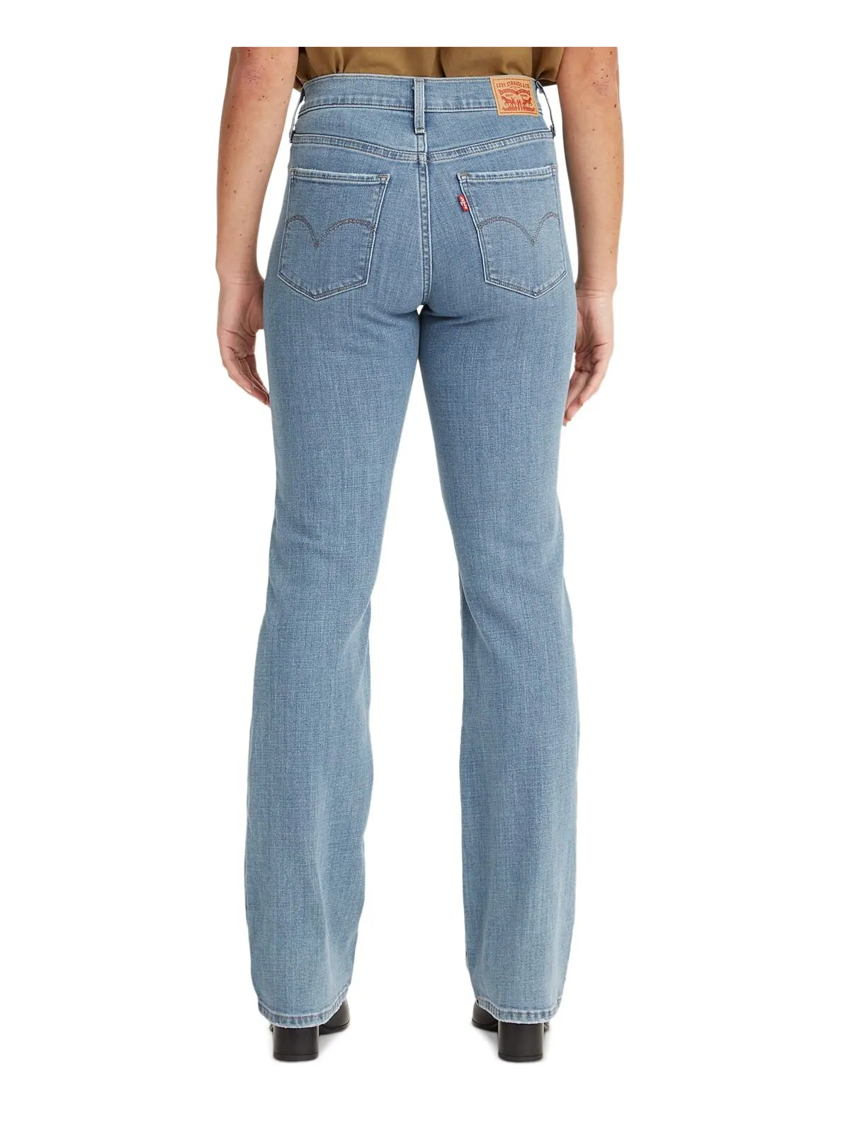 Легкие джинсы Bootcut со средней посадкой 315 Shaping Levi's — изображение 2 из 4, синий