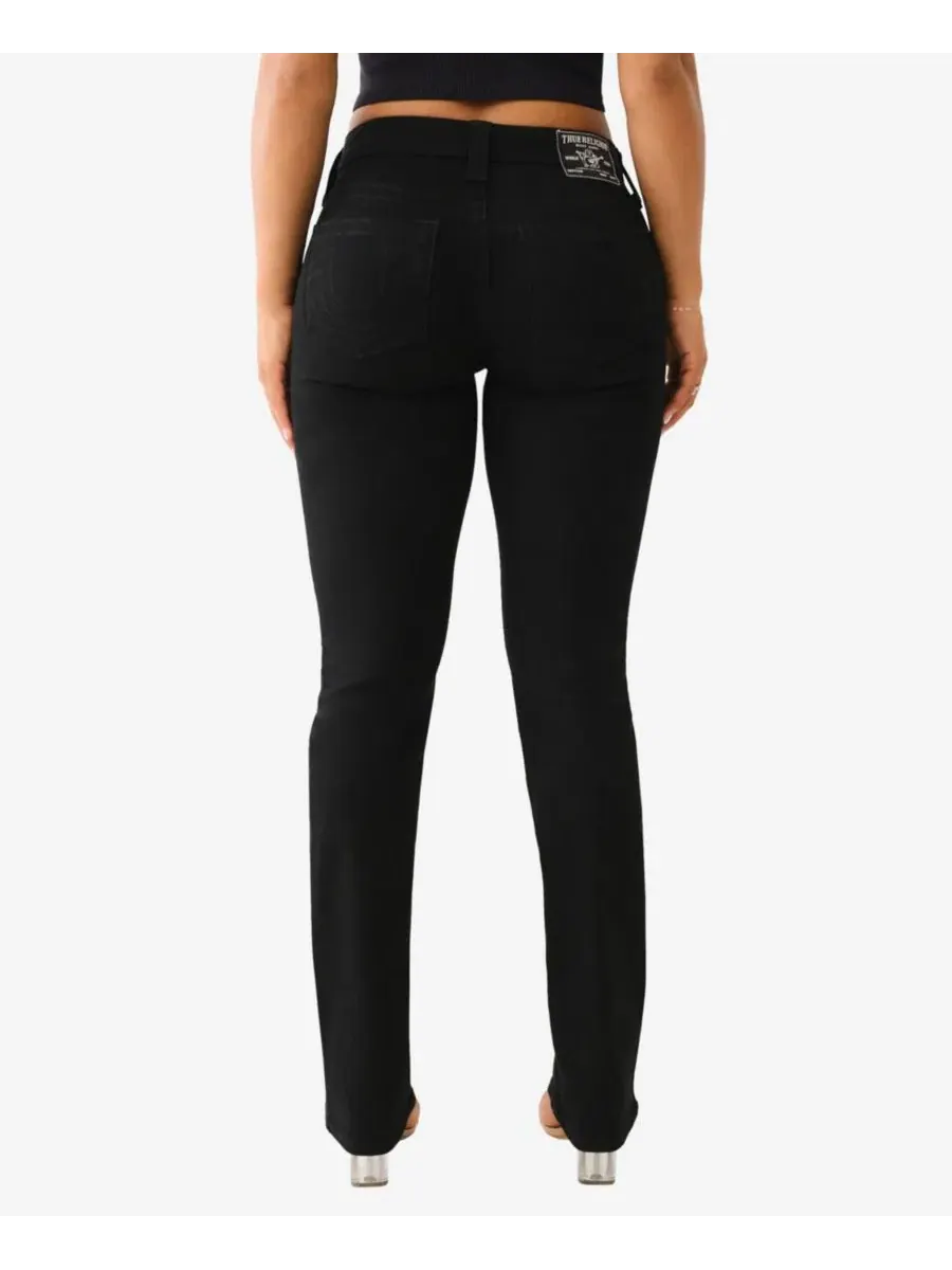 Джинсы прямого кроя Billie Mid-Rise Straight True Religion — изображение 3 из 3, черный