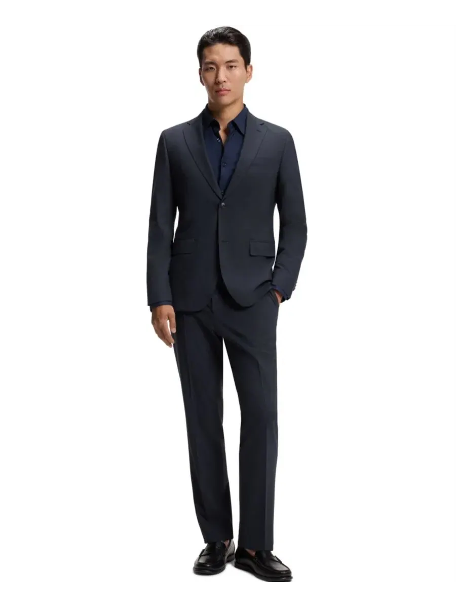 Костюм-двойка мужской с микропринтом, Slim Fit Hugo Boss