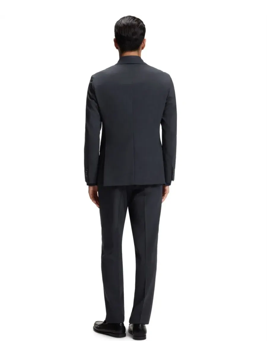 Костюм-двойка мужской с микропринтом, Slim Fit Hugo Boss — изображение 2 из 9, синий