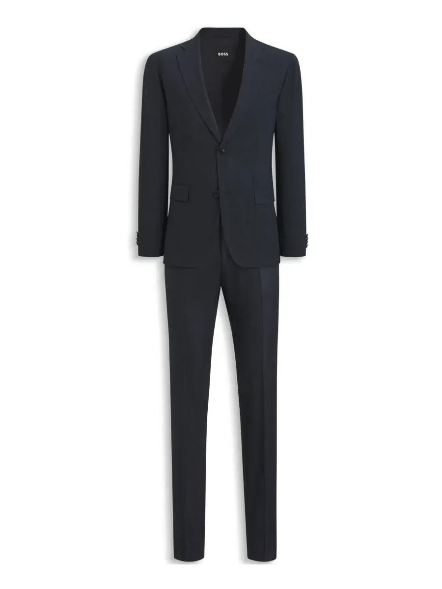 Костюм-двойка мужской с микропринтом, Slim Fit Hugo Boss — изображение 3 из 9, синий
