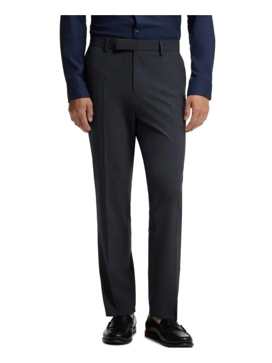 Костюм-двойка мужской с микропринтом, Slim Fit Hugo Boss — изображение 4 из 9, синий