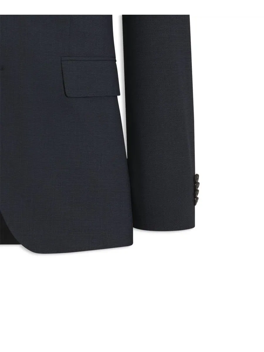 Костюм-двойка мужской с микропринтом, Slim Fit Hugo Boss — изображение 8 из 9, синий