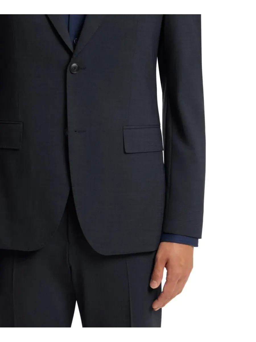 Костюм-двойка мужской с микропринтом, Slim Fit Hugo Boss — изображение 9 из 9, синий