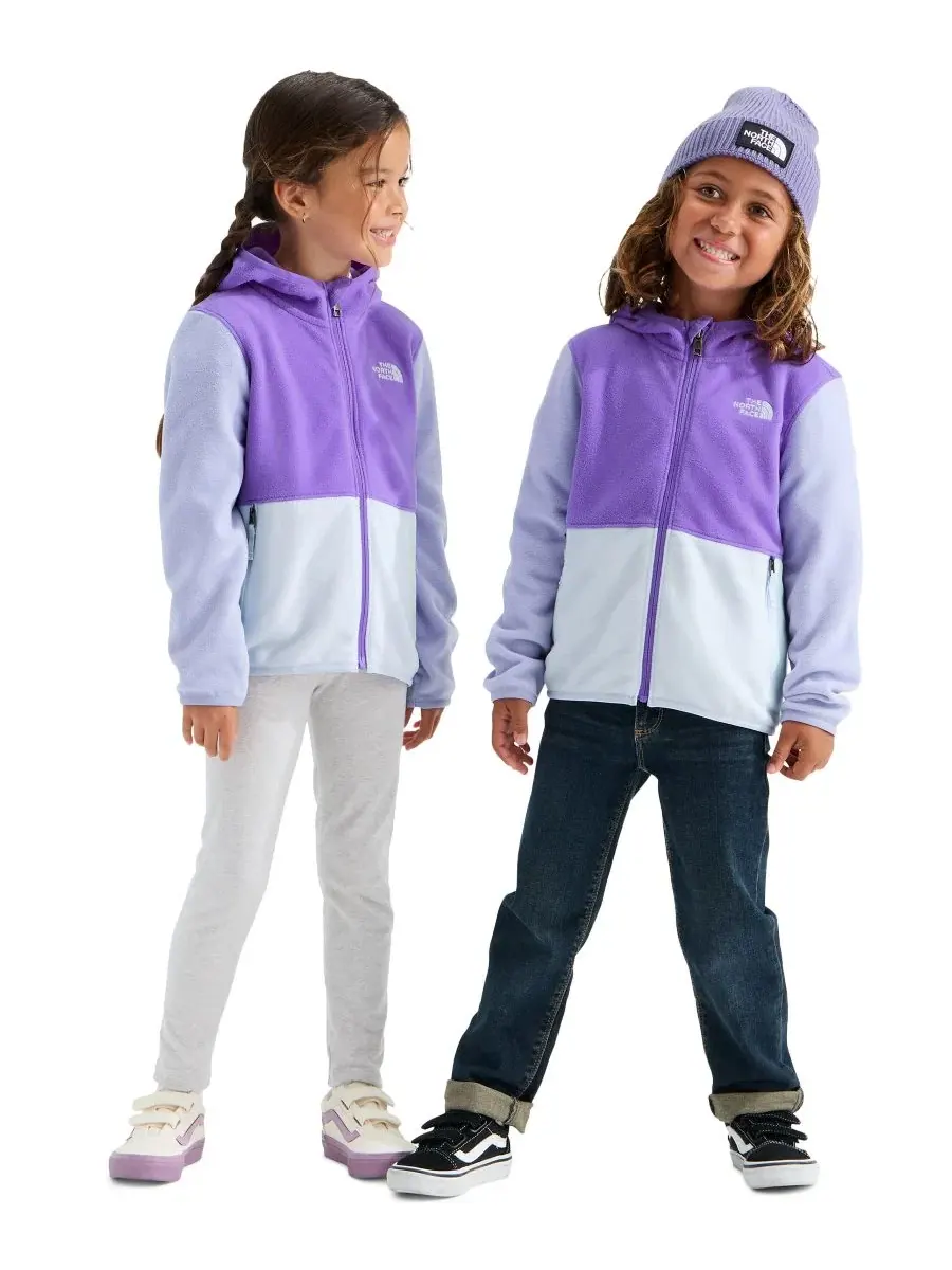 Куртка детская с капюшоном Glacier Full-Zip The North Face — изображение 2 из 5, фиолетовый//бледный