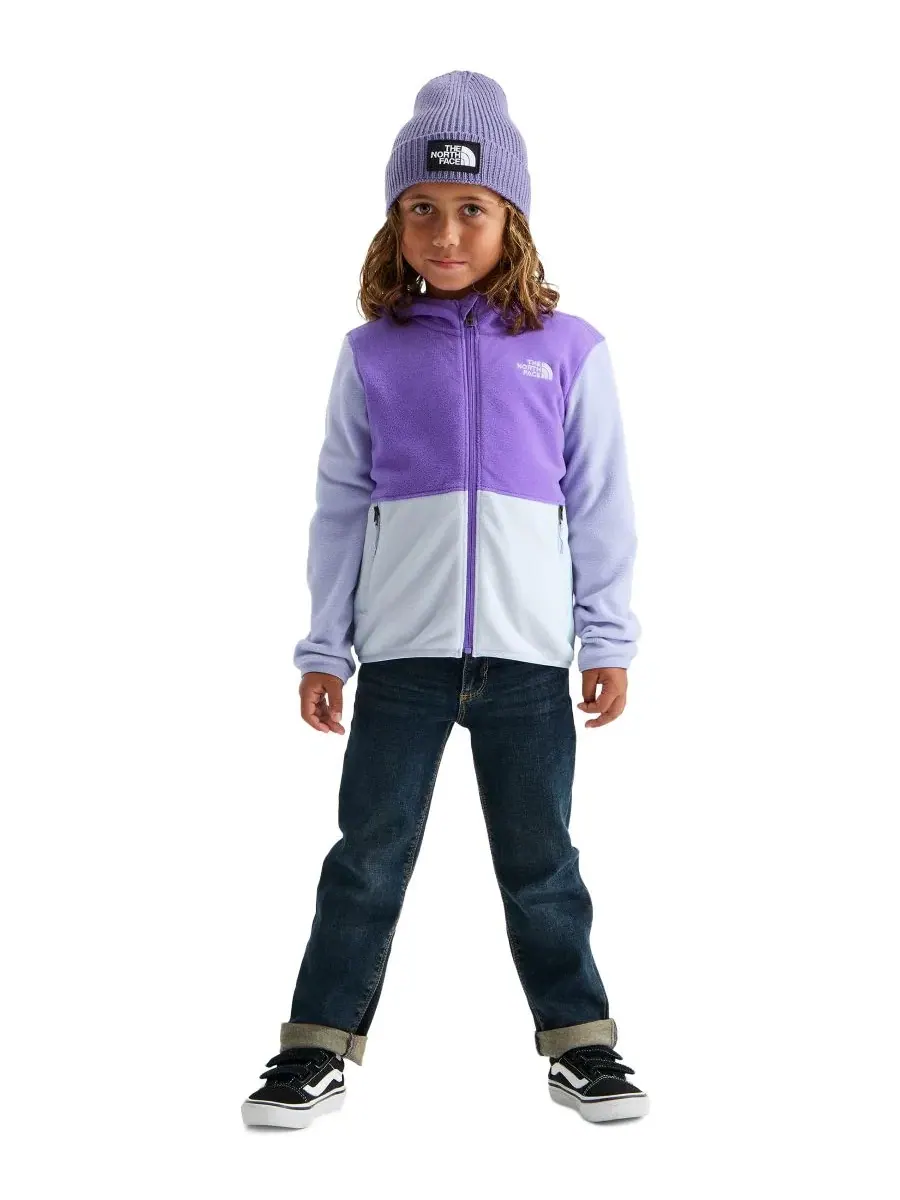 Куртка детская с капюшоном Glacier Full-Zip The North Face — изображение 4 из 5, фиолетовый//бледный