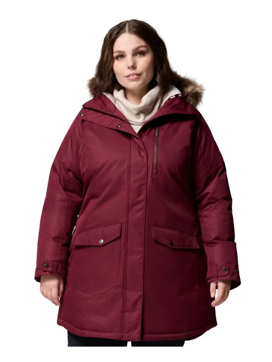 Длинная утепленная куртка с капюшоном из флиса Suttle Mountain Plus Size Columbia