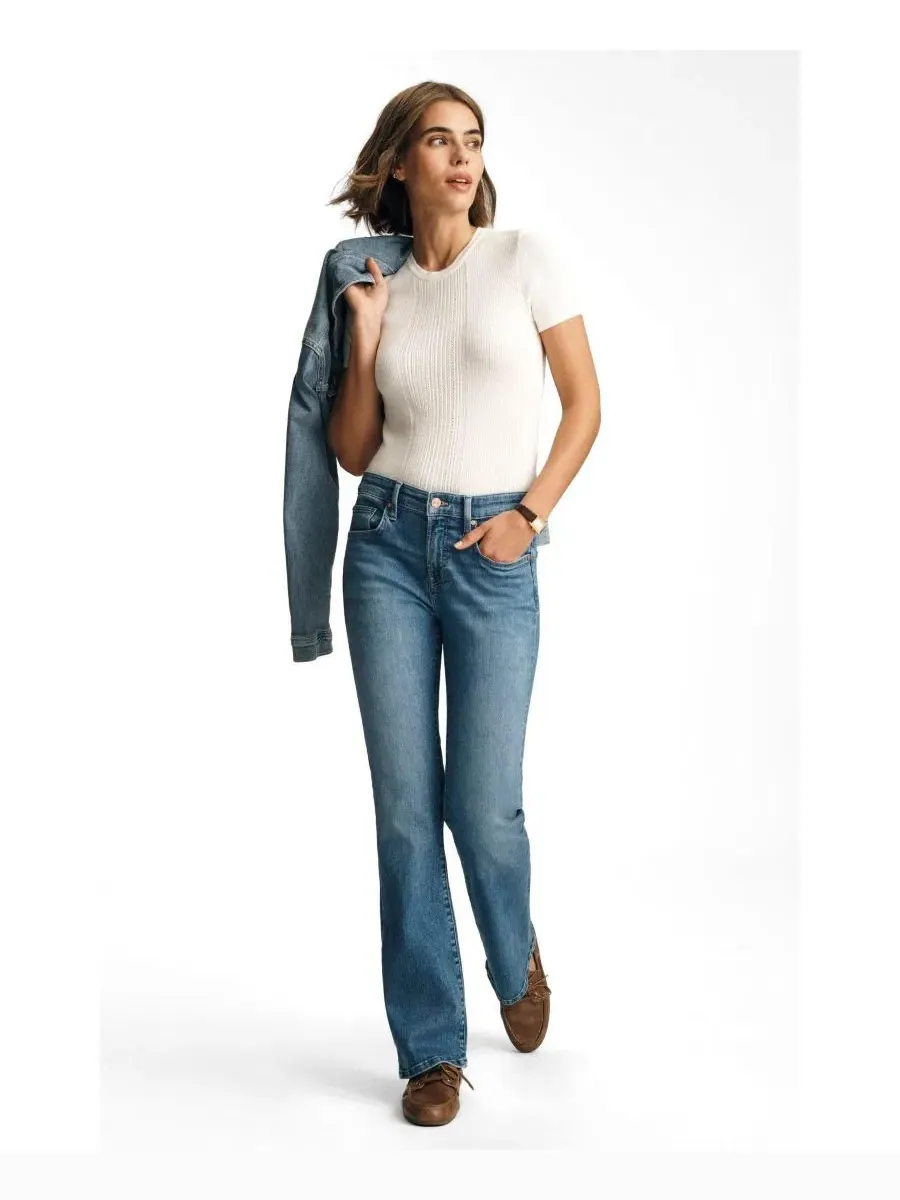 Джинсы клеш с заниженной талией Mavi Vicky Mid Rise Bootcut