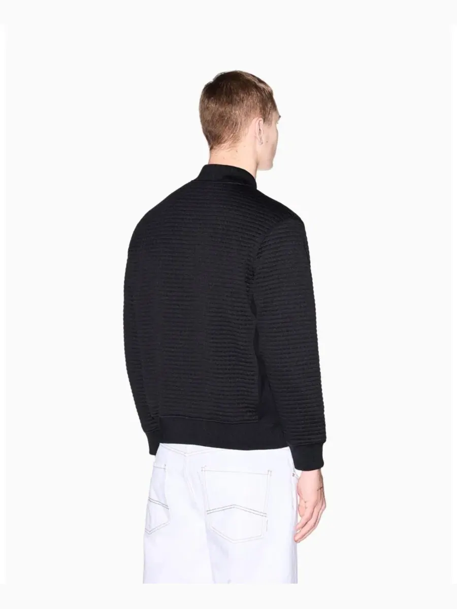 Мужская куртка-бомбер с квилтингом A|X Armani Exchange — изображение 3 из 5, черный