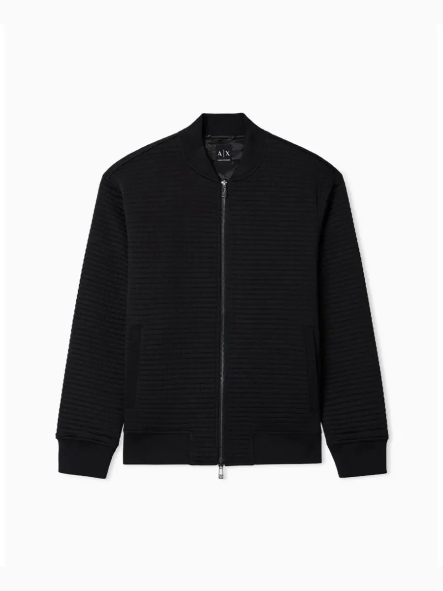 Мужская куртка-бомбер с квилтингом A|X Armani Exchange — изображение 4 из 5, черный