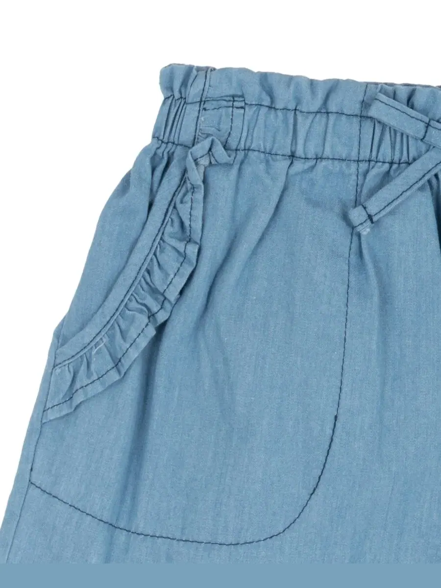Комплект из топа и шорт с вышивкой клубники и цветов, модель Crochet Knit Tank and Chambray Shorts — изображение 4 из 4