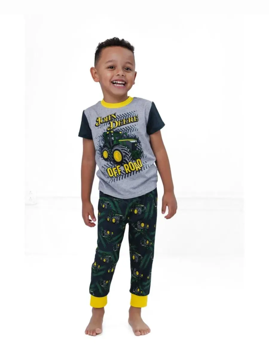 Комплект пижамы John Deere — изображение 2 из 3, зеленый серый