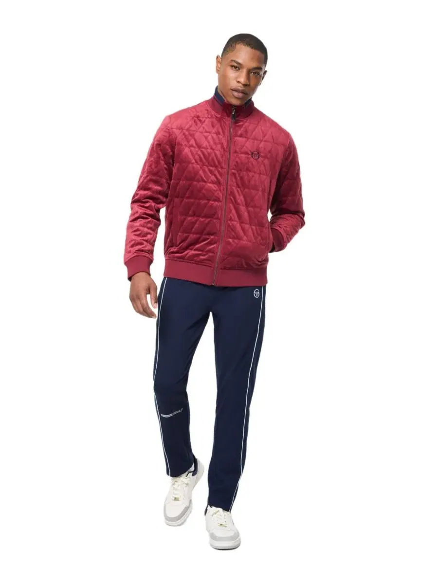 Куртка-бомбер из велюра с утеплителем Redi Quilted Velour Bomber Jacket Sergio Tacchini — изображение 2 из 5, райхор