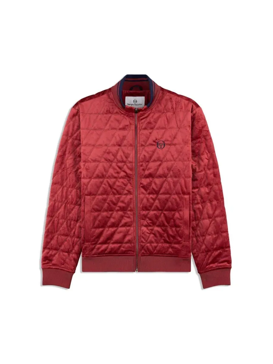 Куртка-бомбер из велюра с утеплителем Redi Quilted Velour Bomber Jacket Sergio Tacchini — изображение 5 из 5, райхор