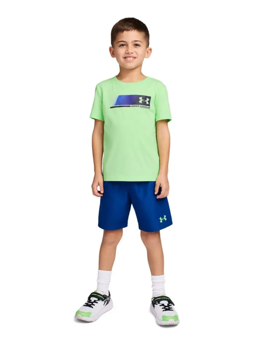 Комплект детской футболки и шорт с принтом, модель Short-Sleeve T-Shirt and Shorts Under Armour