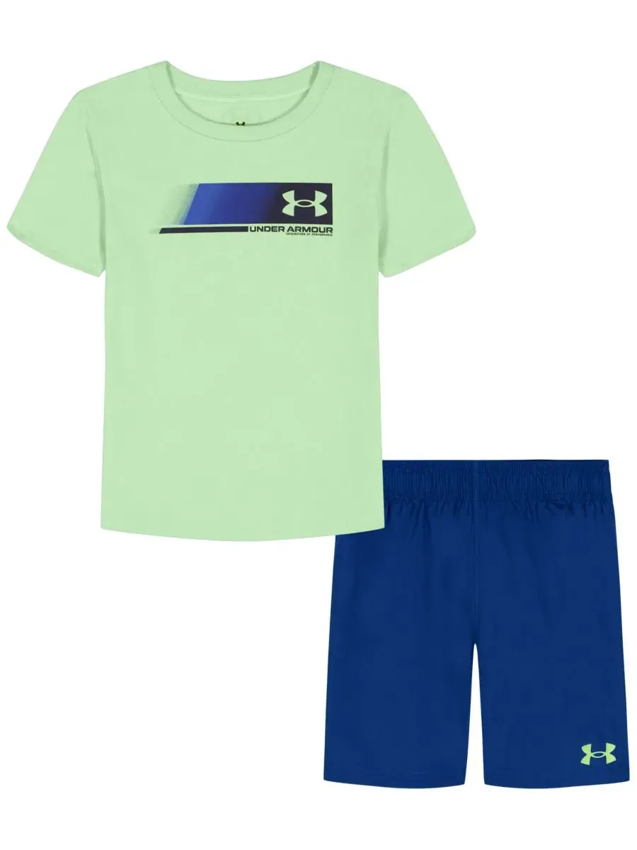 Комплект детской футболки и шорт с принтом, модель Short-Sleeve T-Shirt and Shorts Under Armour — изображение 3 из 7