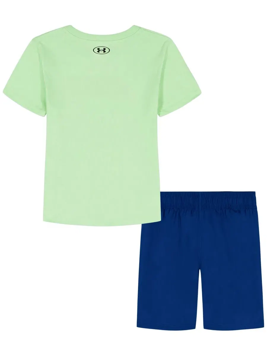 Комплект детской футболки и шорт с принтом, модель Short-Sleeve T-Shirt and Shorts Under Armour — изображение 4 из 7