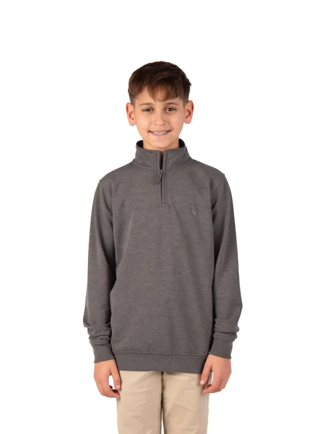 Флисовый свитер с четверть-молнией Boys Fleece Quarter Zip Tailorbyrd