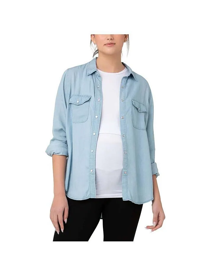 Женская рубашка Bec Chambray Clean Fade Ripe Maternity