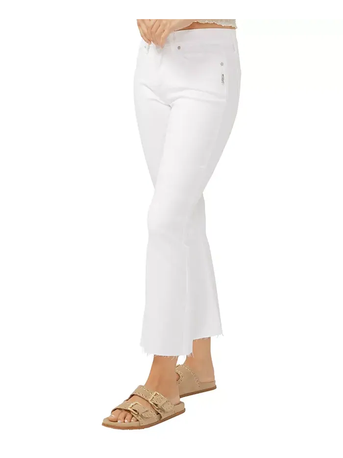 Женские джинсы Suki Mid Rise Curvy Fit Kick Flare Silver Jeans Co. — изображение 3 из 5, белый