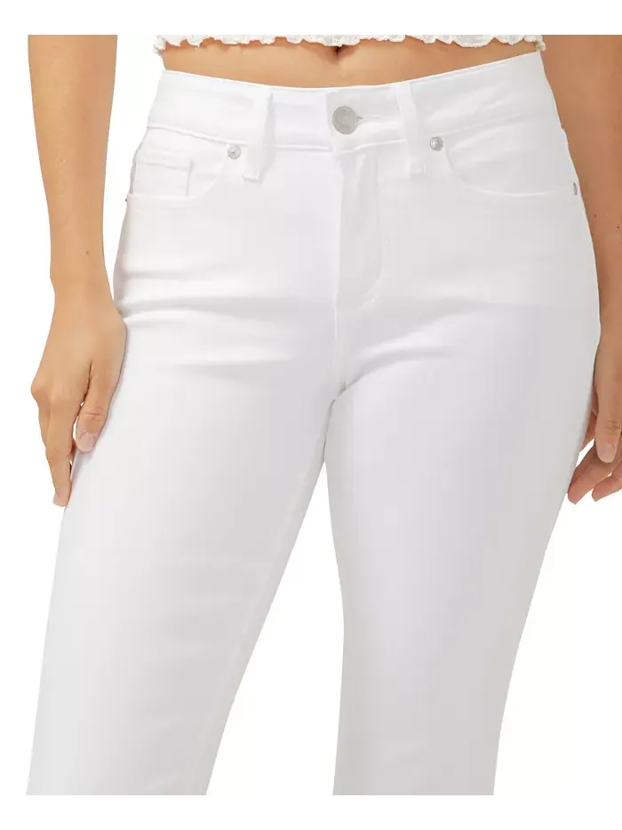 Женские джинсы Suki Mid Rise Curvy Fit Kick Flare Silver Jeans Co. — изображение 4 из 5, белый