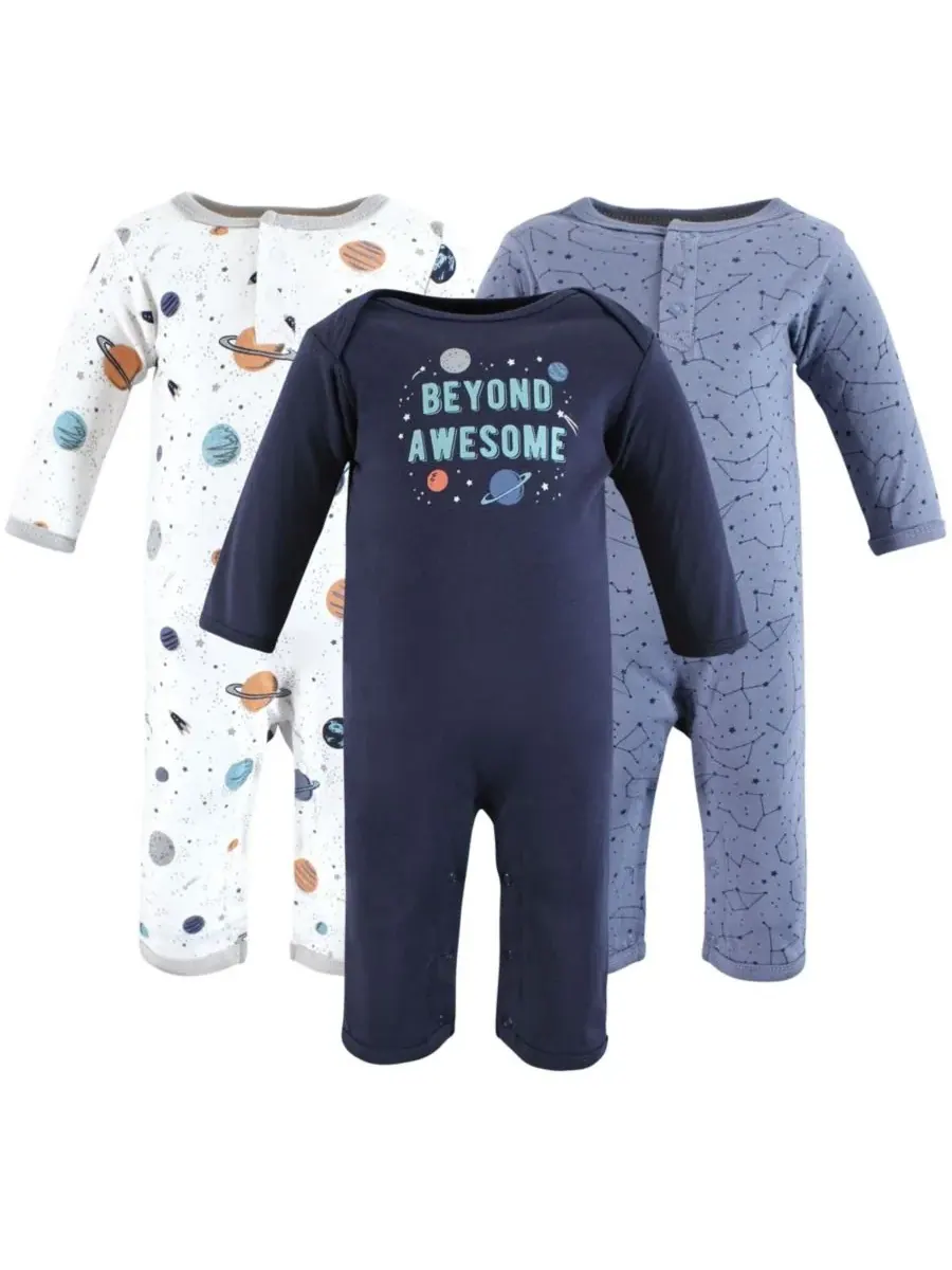 Коллекция из трех предметов: боди Hudson Baby — изображение 1 из 5, космический серый