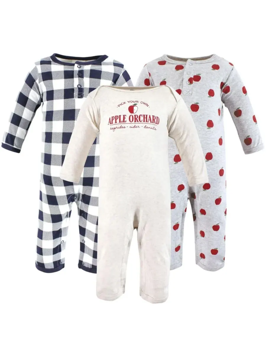 Коллекция из трех предметов: боди Hudson Baby, Apple Orchard