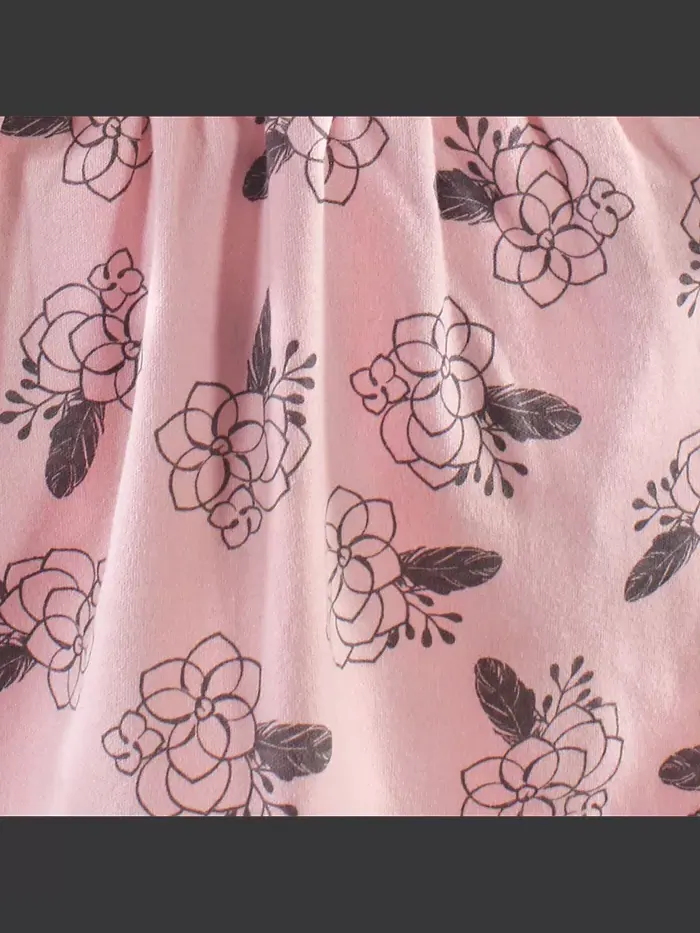 Платье для девочек с длинным рукавом из хлопка, 2 шт., Ikat, 2 Yoga Sprout — изображение 2 из 2