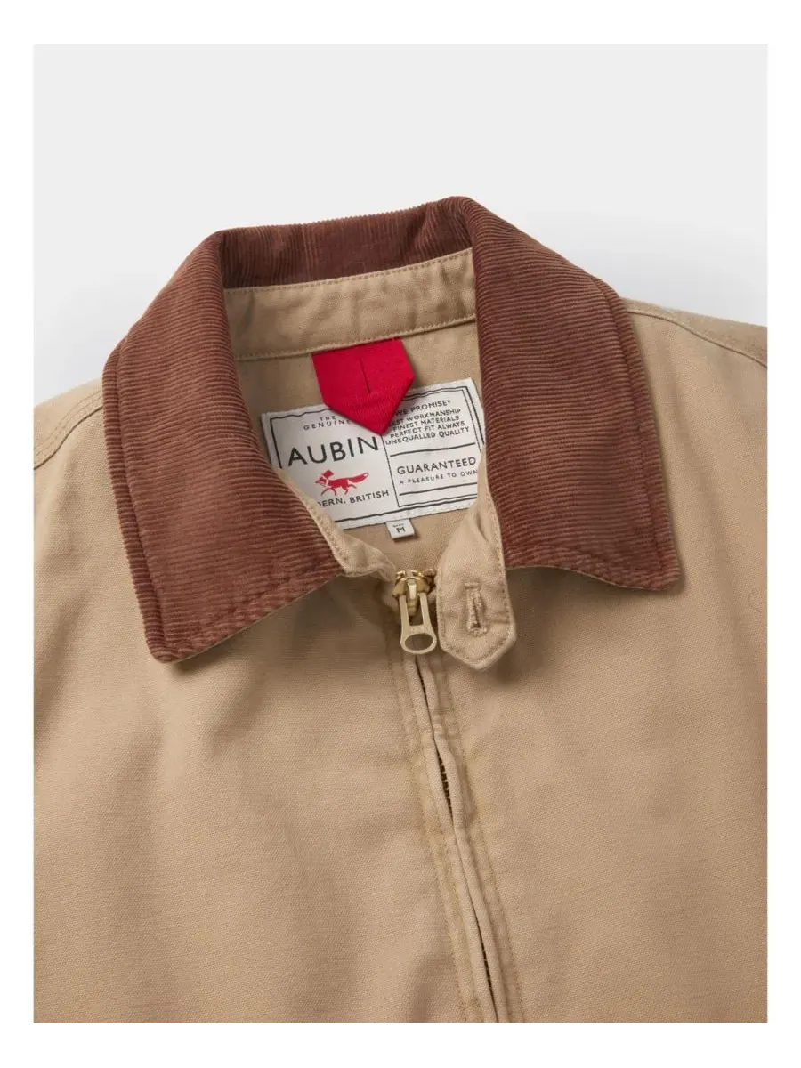 Мужская куртка Newland Canvas Harrington Utility Jacket Aubin — изображение 7 из 7, темный песочный