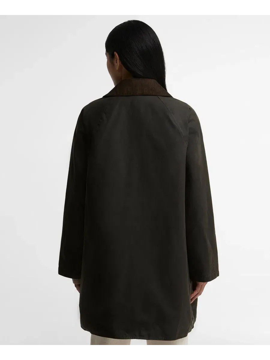 Женская куртка Modern Beaufort с воротником-шнурком Barbour — изображение 4 из 6, оливковый/классический