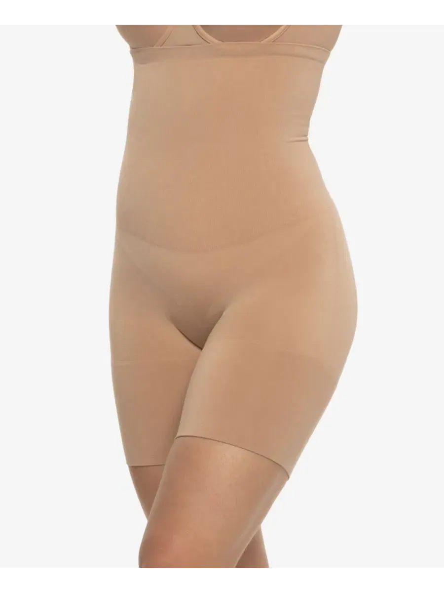 Корректирующие шорты с высокой посадкой Body-Con High Waist Sculpting Shorts Felina, Suede