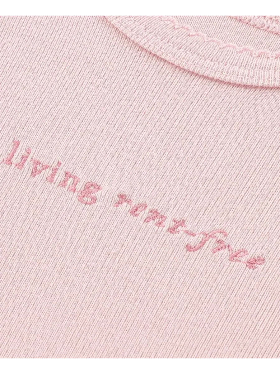 Комплект из боди и леггинсов с флаттер-рукавами, модель 2-Piece Set abercrombie kids — изображение 3 из 5, розовый/белый